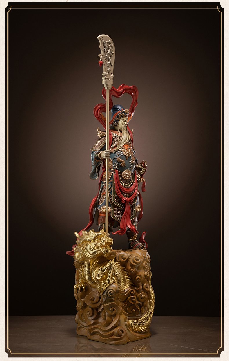 铜师傅 全铜摆件《龙腾财富》家居饰品 铜工艺品 关公摆件 礼品【图片