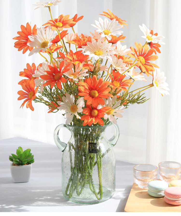 满天星假花摆件diy花束制作送女友ins风小雏菊洋甘菊插假花仿真花塑料