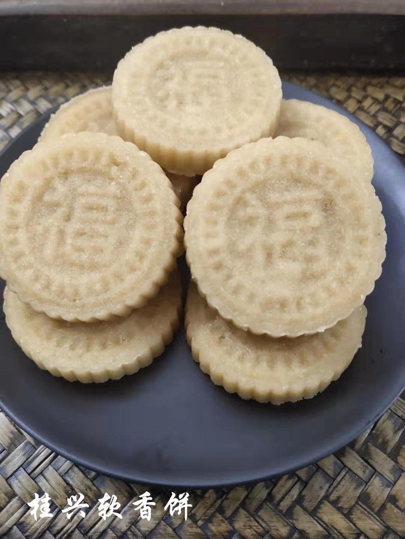 夹心脆香米饼软香糯米饼 黑糯米饼绿豆饼广西桂平桂兴手工饼 桂兴绿豆