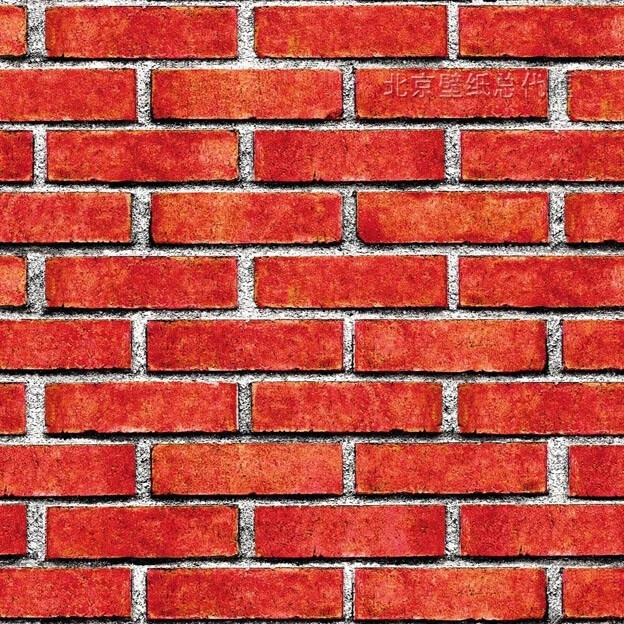 欧雅复古仿古砖纹砖块红砖灰砖头酒吧咖啡馆墙裙墙纸深灰320702仅墙纸