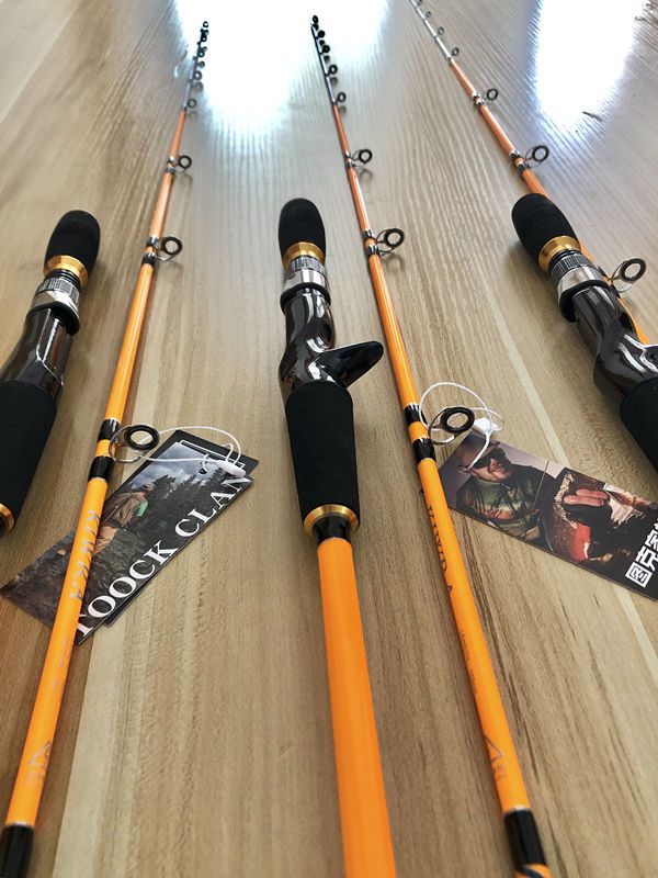 近海船钓竿50号小船竿155米黑头鲈鱼竿17米梭鱼竿50号橙色船竿155米直