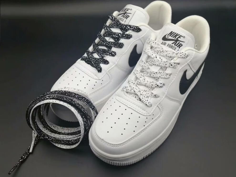 适配耐克nike空军一号af1鞋带乔1鞋带aj1未来之翼黑白金涂鸦繁星泼墨