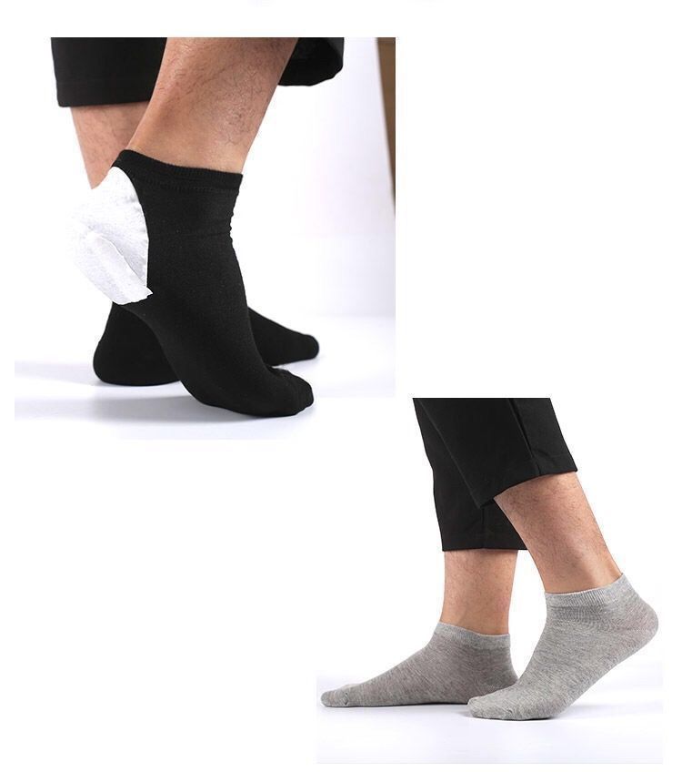 高品质男士夏款袜子防裂袜男脚后跟春夏季薄款薄棉短袜子男士足跟型防