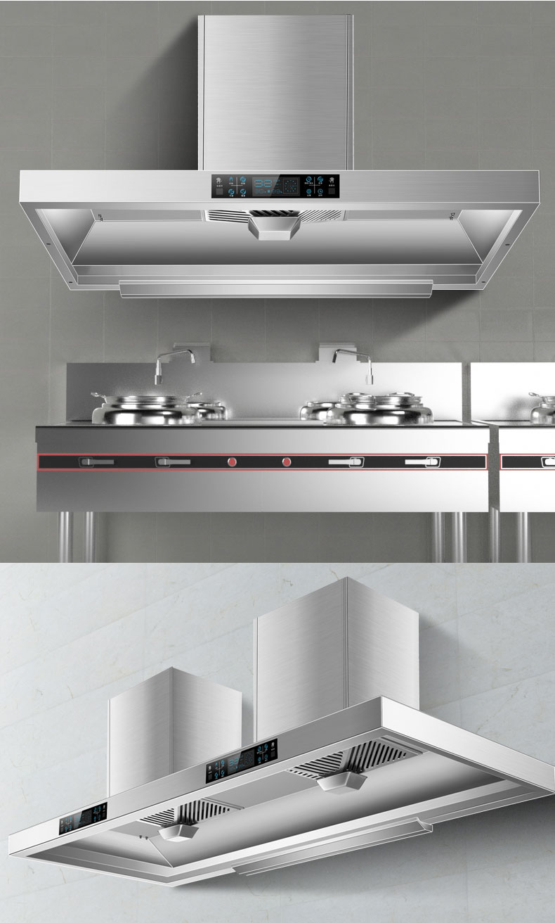 好太太商用抽油烟机餐饮大吸力油烟机饭堂农村土灶不锈钢油烟机2米1米