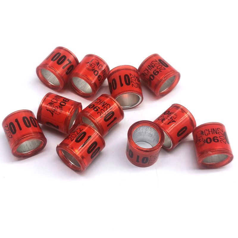 鸽子脚环信鸽用品用具电子环足环2022年全国统一环赛鸽环记号鸽环2022