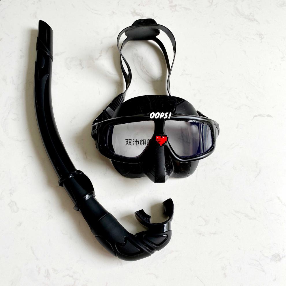 自由潜面镜aqualung新大神款spherax潜水自由潜面镜低容积大视野玫红