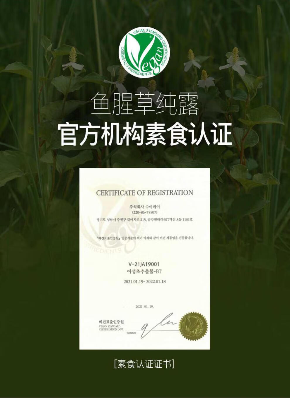 碧波曼（BOM）韩国BOM碧波曼鱼腥草纯露湿敷茵陈蒿柿花萼植物原液萃取150ML 鱼腥草纯露