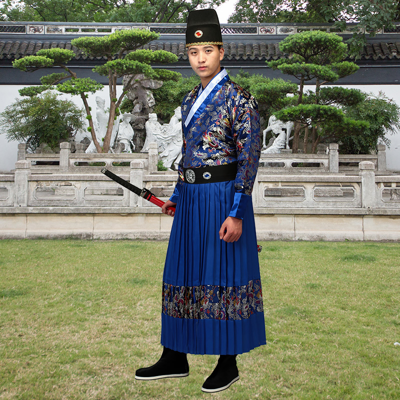 新品男装锦衣卫飞鱼服男大明衣冠东厂服装武侠风汉服绣春刀明制曳撒