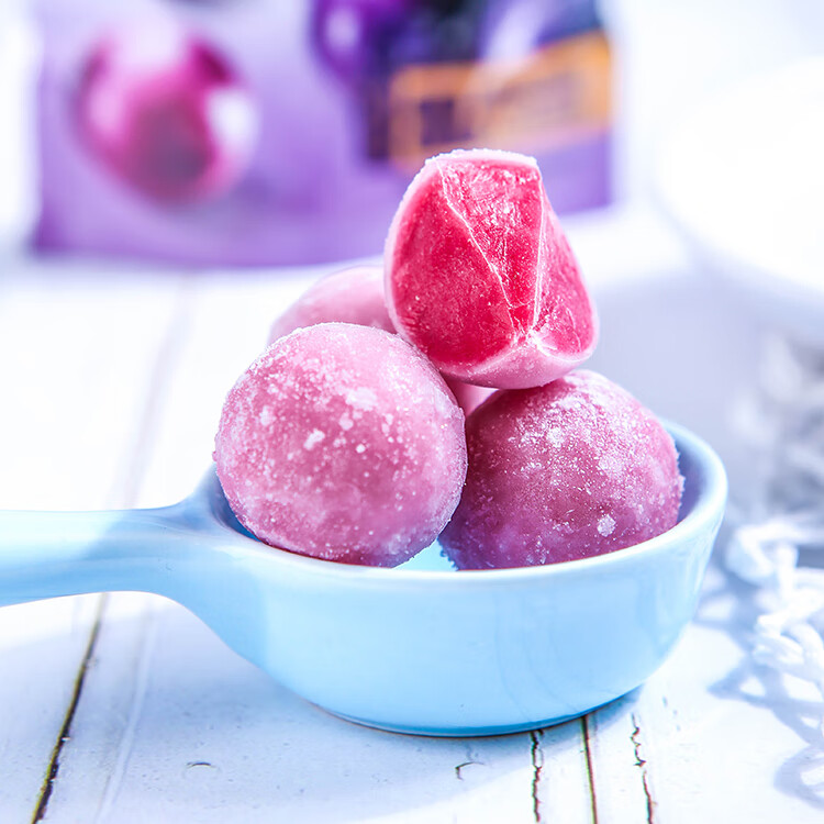 20包德华葡萄冰球小丸子冷饮雪糕冰淇淋网红日本罗森冰葡萄球乐飞利