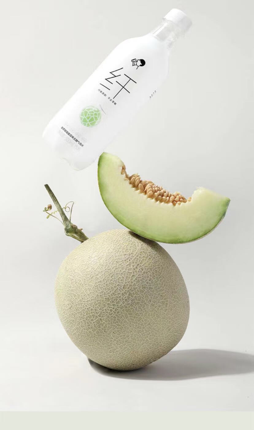 山姆会员店 新品玫珑蜜瓜味 无蔗糖气泡水 果汁饮料汽水 500mlx24