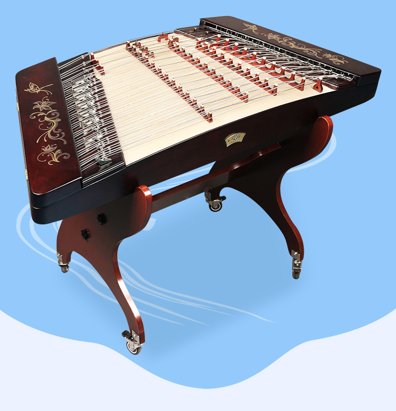 星海扬琴初学入门色木材质教学系列酒红色杨琴初学者402扬琴乐器品质