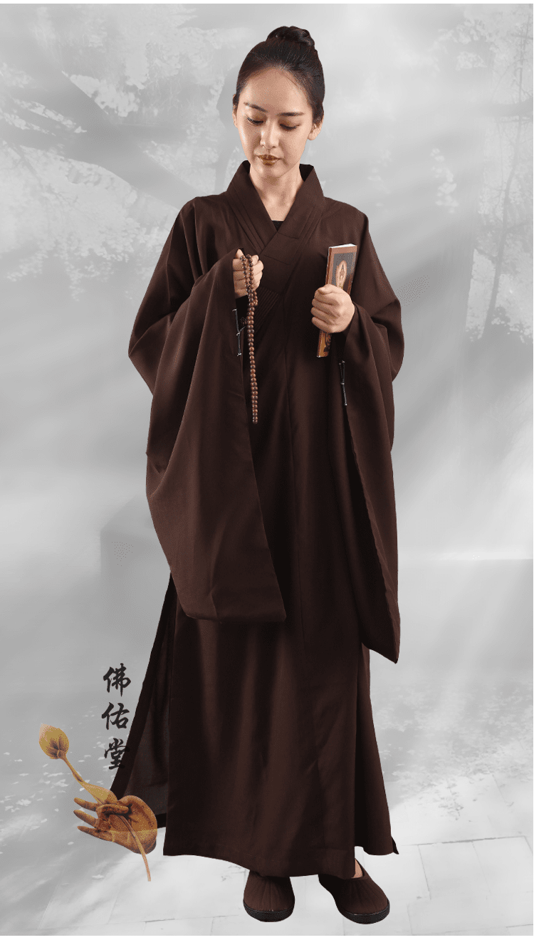 出家人和尚的衣服佛教用品夏季麻纱海青居士服女男款儿童小孩海清僧服