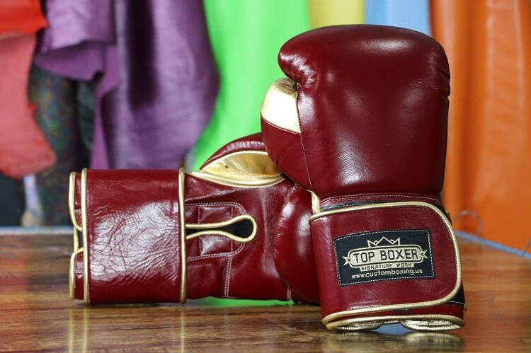 国外高端topboxer拳击散打综合格斗拳套拳击手套winning版型 黑金色绑