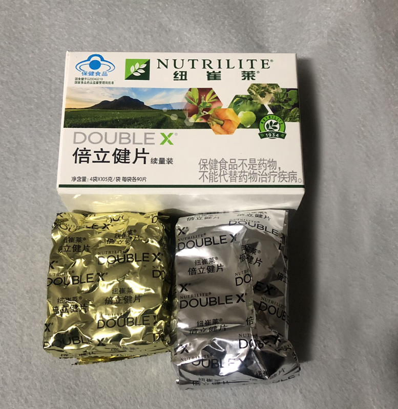 国产安利纽崔莱倍立健片 续量装360片安利倍力健片4包*90粒 军绿色