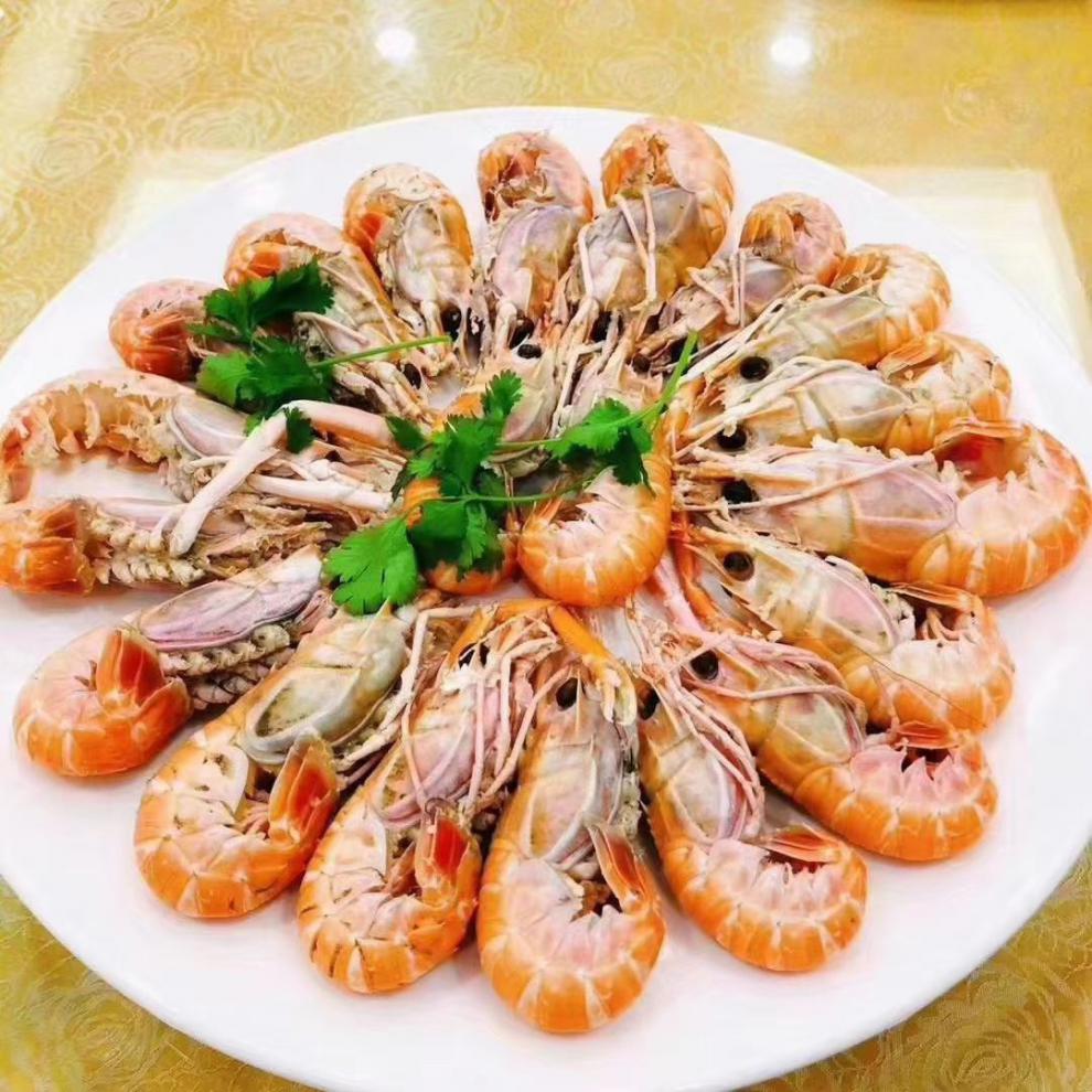 新鲜海鳌虾刺身深海小龙虾铁甲虾海捕鳌虾海鲜一斤16只左右3盒装净重3