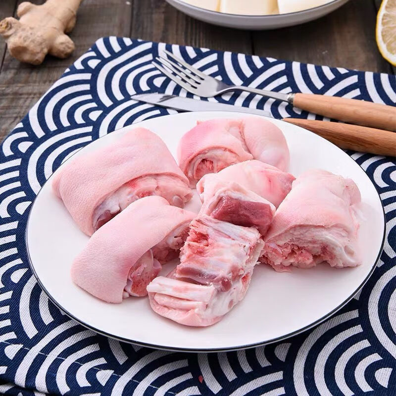 顺丰新鲜冷冻猪脚圈猪脚生猪蹄圈猪蹄块猪爪猪手猪脚猪肘宏嘉睿5斤原