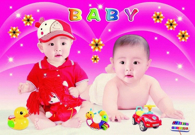 年画娃娃婚房喜庆装饰娃娃画结婚生子双胞胎男宝宝画民俗年画高室内11