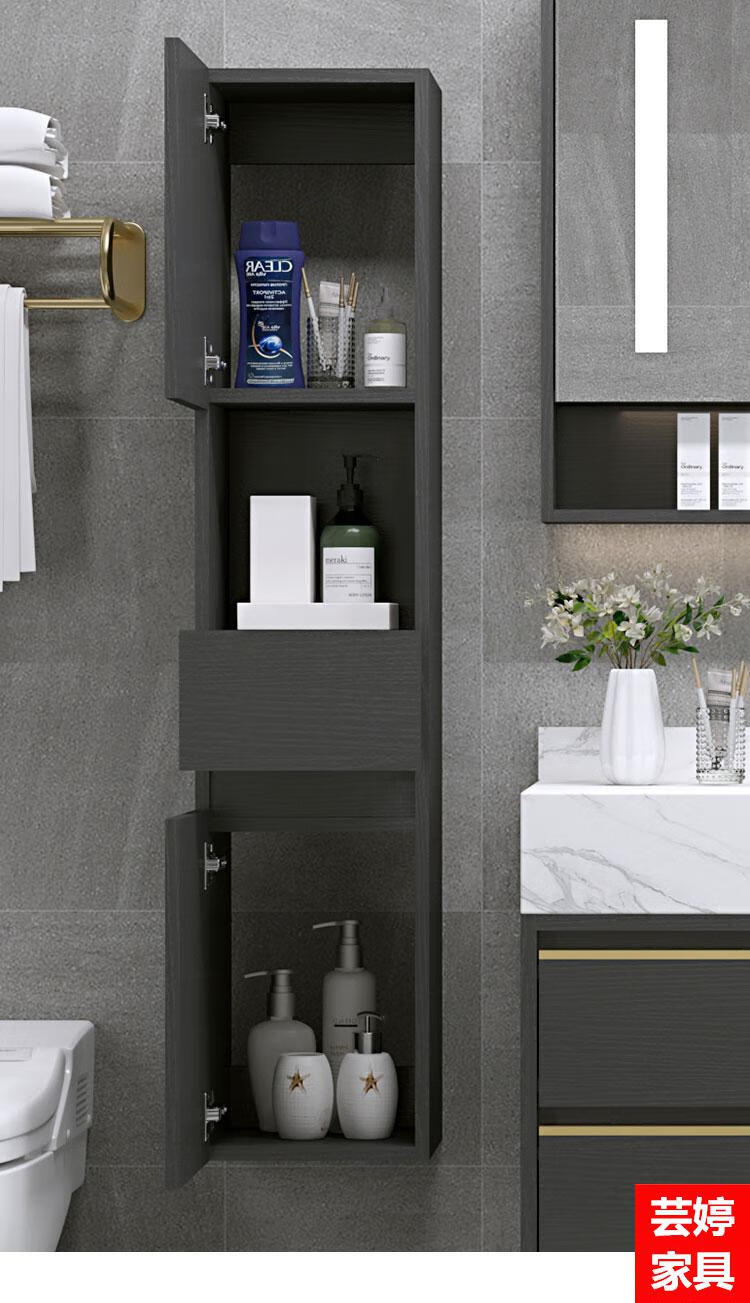 芸婷马桶柜吊柜浴室收纳边柜厕所窄柜马桶边角柜夹缝壁柜卫生间侧柜储