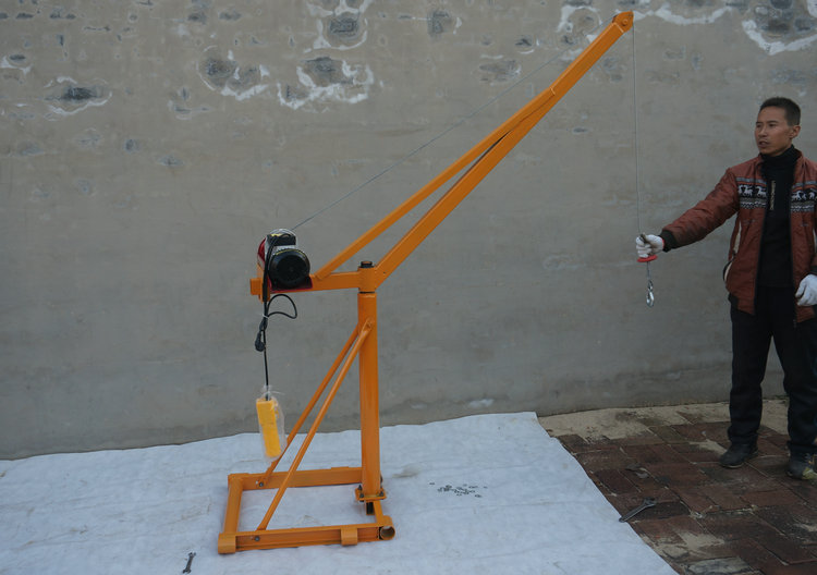 吊沙机楼房吊料机家用小型室外建筑装修吊砖吊粮吊沙机电动起重提升机