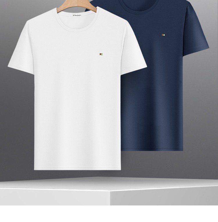 橦华抖音同款德尼朋友意大利品质德尼朋友新款t恤高端定制太空灰将军