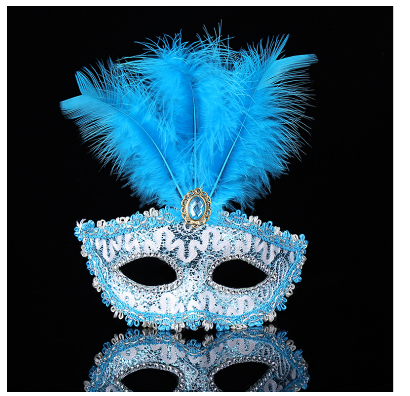 爱莎公主玩具面具 冰雪奇缘万圣诞节派对舞会半脸成人女儿童面具舞台