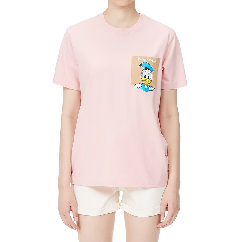 itchocoolatedonaldduck联乘情侣款短袖t恤唐老鸭口袋1141uubkx黑色