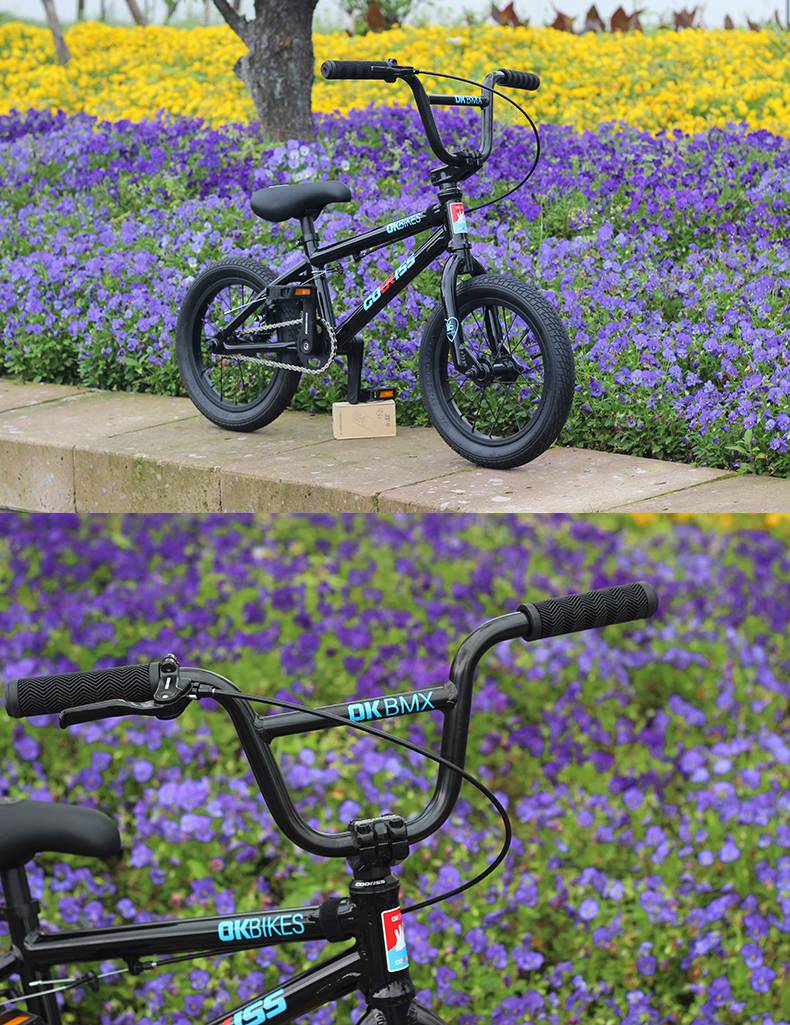bmx小轮车 泵道14吋儿童bmx小轮车cookiss铝合金竟速ok童车 14吋铝