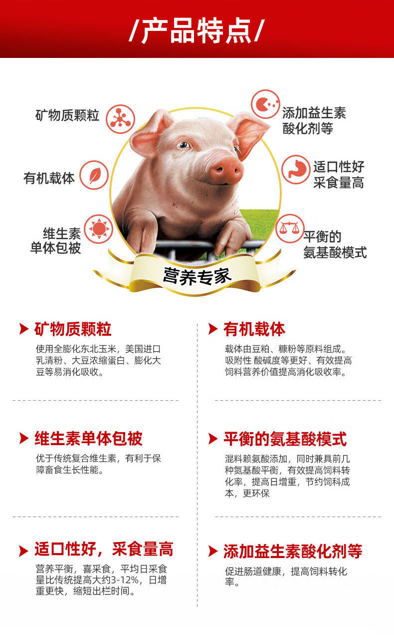 正邦专用养殖乳猪开口料不拉稀不涨肚涨势快母猪成猪饲料80斤批发正邦