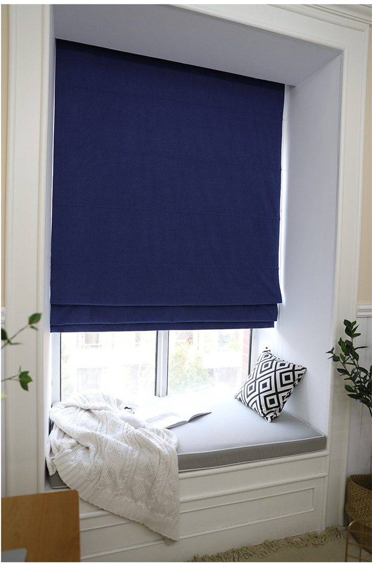 罗马帘升降帘家用北欧罗马帘窗帘升降帘小窗户日式纯色全遮光卧室儿童