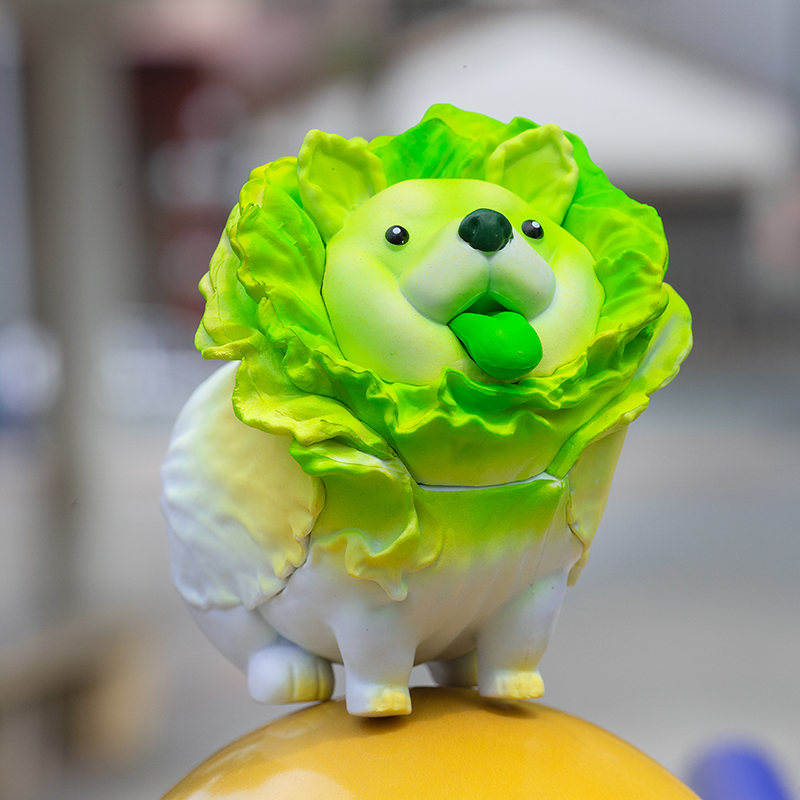 菜狗手办 白菜犬 菜狗 动漫模型蛋糕装饰汽车载摆件生日礼物二次元