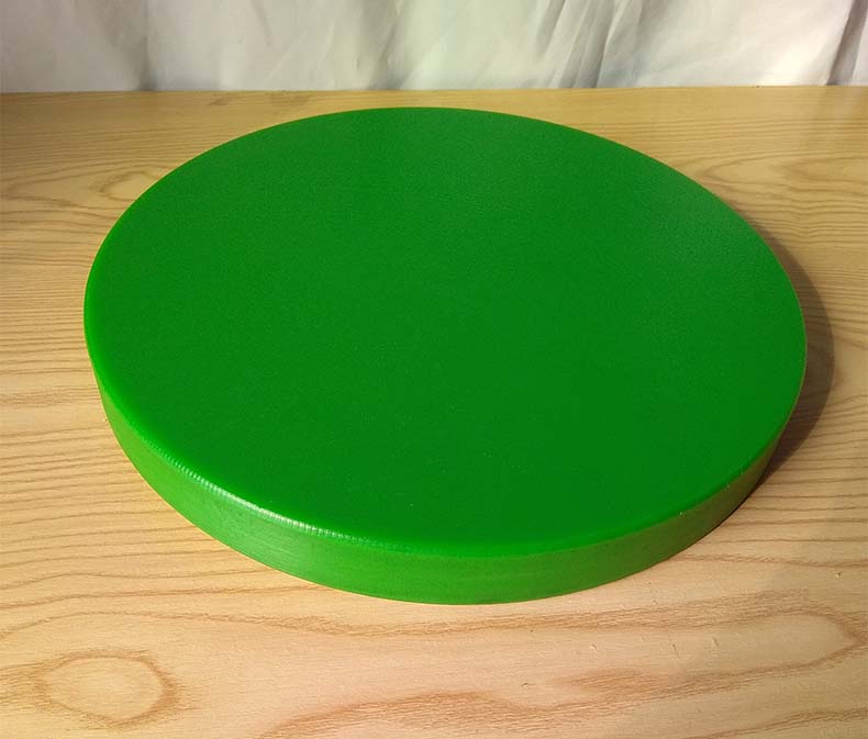 钻板彩色圆形塑料菜板砧板肉墩酒店家用菜墩绿色红色分类pe案直径50厚