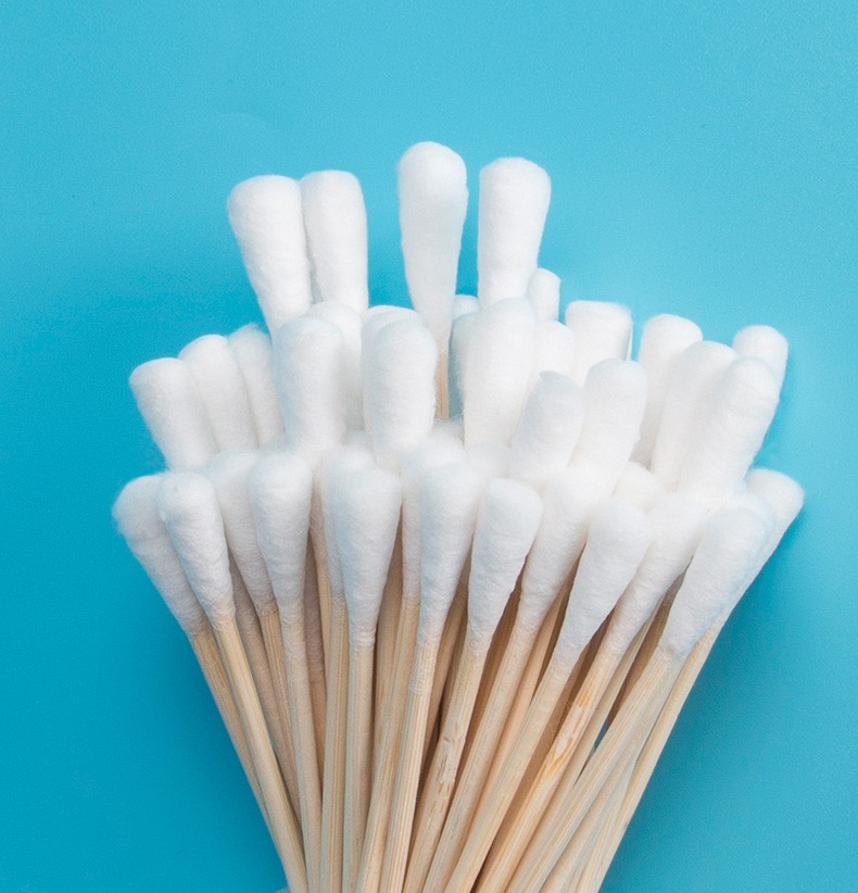 医用棉签棒400支无菌医药一次性纸包棉签伤口妇科消毒单头3包12cm棉签