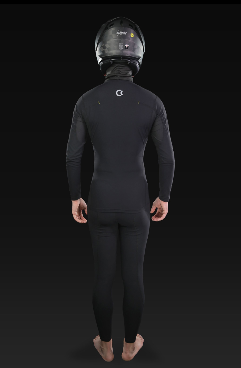 cc骑行服cc摩托车骑行保暖内衣套装男女滑衣骑行服冬季防风保暖透气