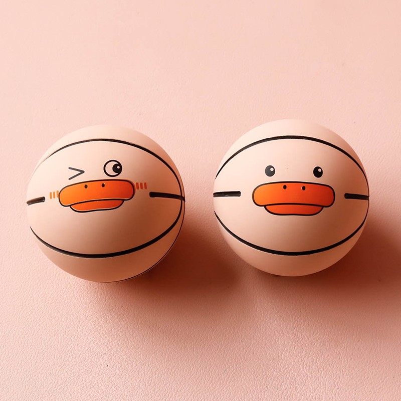 儿童迷你小篮球拍拍皮球幼儿园婴儿宝宝弹力球宠物狗玩具男孩解压粉色