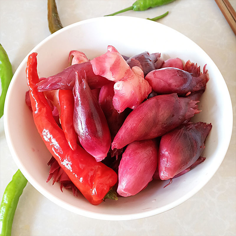 恩施酸洋荷姜腌制新鲜贵州野生洋合笋泡菜阳荷姜茗荷农家洋火下饭酸阳