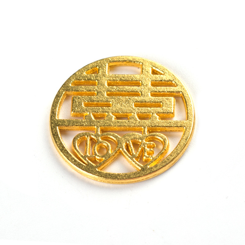 喜字硬币 【硬币替代品】五毛钱硬币喜字贴五角5角diy粘贴囍字模板