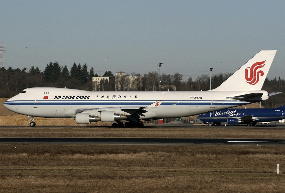 中国国际航空公司飞机模型货机1:200波音b747合金b-2475模型 限量编号