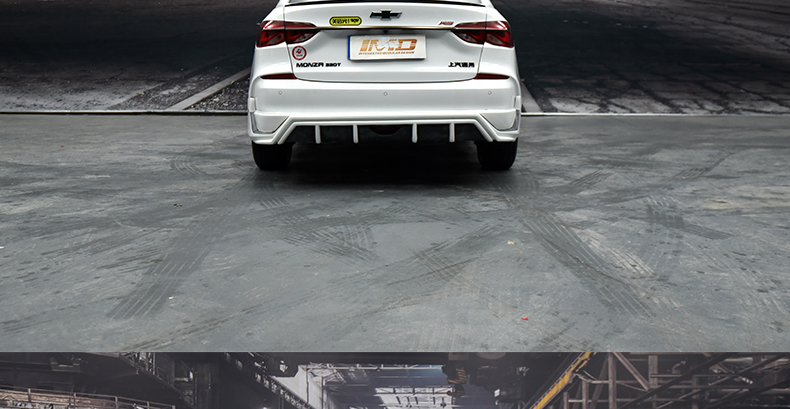 科鲁泽rs改装 雪佛兰科鲁泽rs小包围 前唇前铲顶翼 大包围 科鲁泽 带