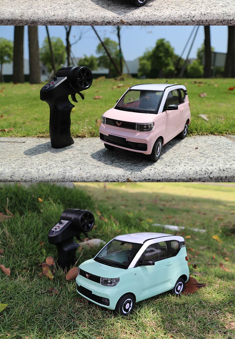 五菱宏光mini遥控车全比例成人rc改装漂移小汽车儿童电动玩具车模白色