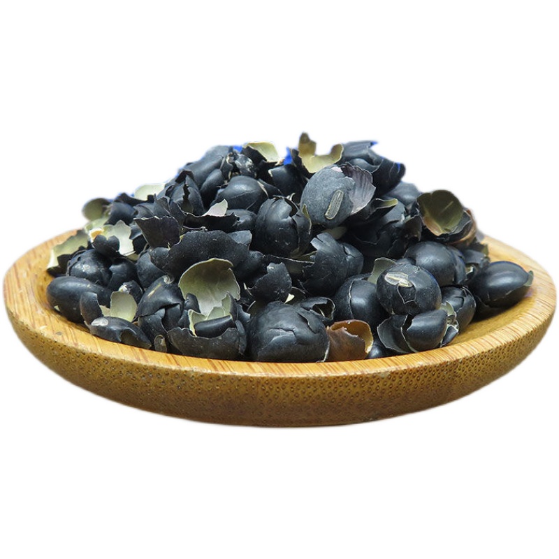 中药材新货黑豆皮 黑豆衣 500克无杂黑豆壳 散装可磨粉【图片 价格