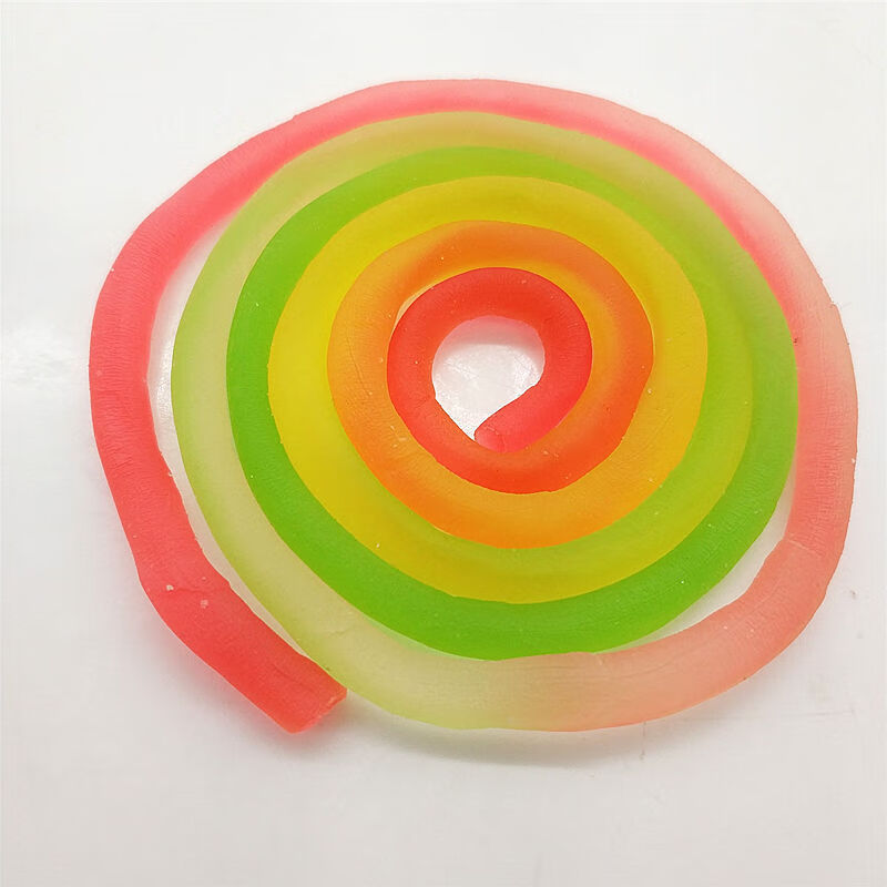 优卡五彩绳软糖15g袋水果糖彩虹橡皮绳糖q糖80后怀旧零食糖果五彩绳糖