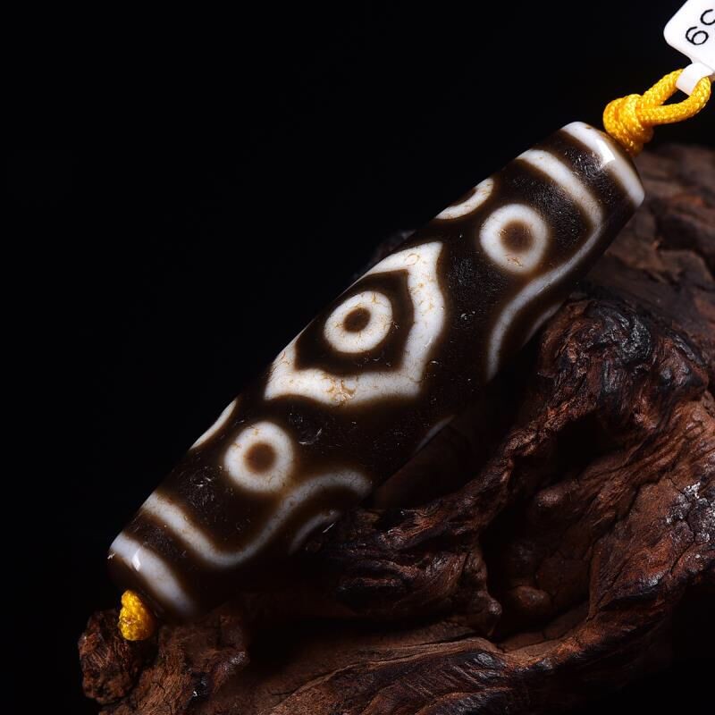 十三眼精品天珠西藏十三眼天珠至纯老料玛瑙天珠项链吊坠真品