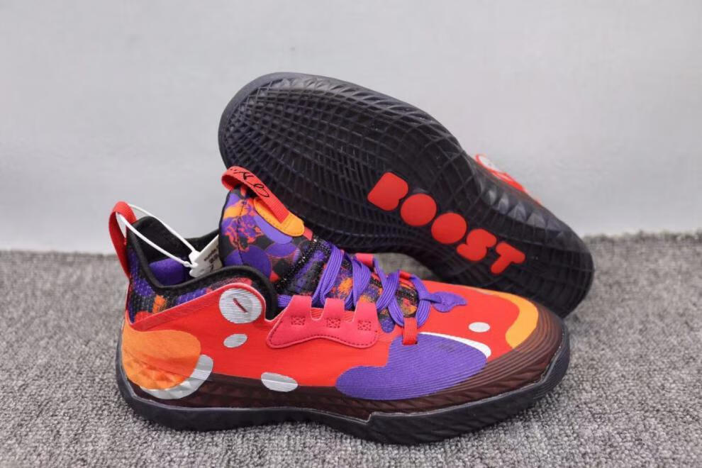 哈登5代篮球鞋hardenvol5发冰粉色男子低帮耐磨实战战靴荧光绿boost大