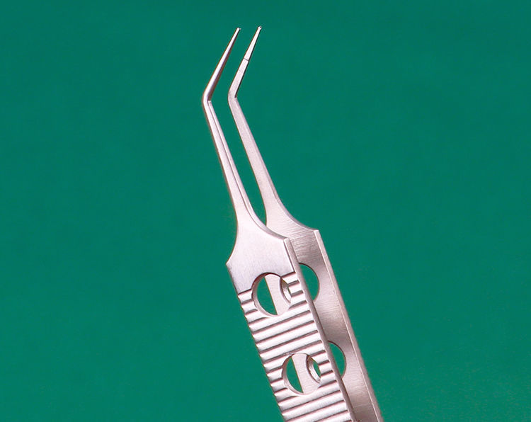 眼科显微镊子医用镊子有齿平台镊不锈钢圆柄组织做双眼皮手术工具