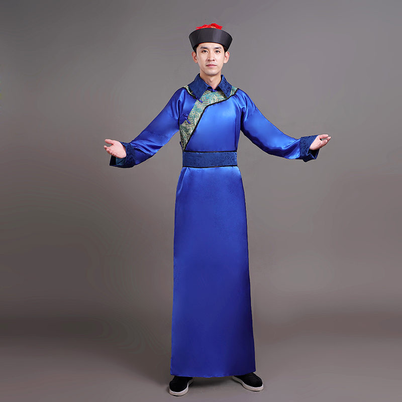 清朝古装官服太监服装太医公公总管侍卫年会舞台宫廷演出表演服男 酒