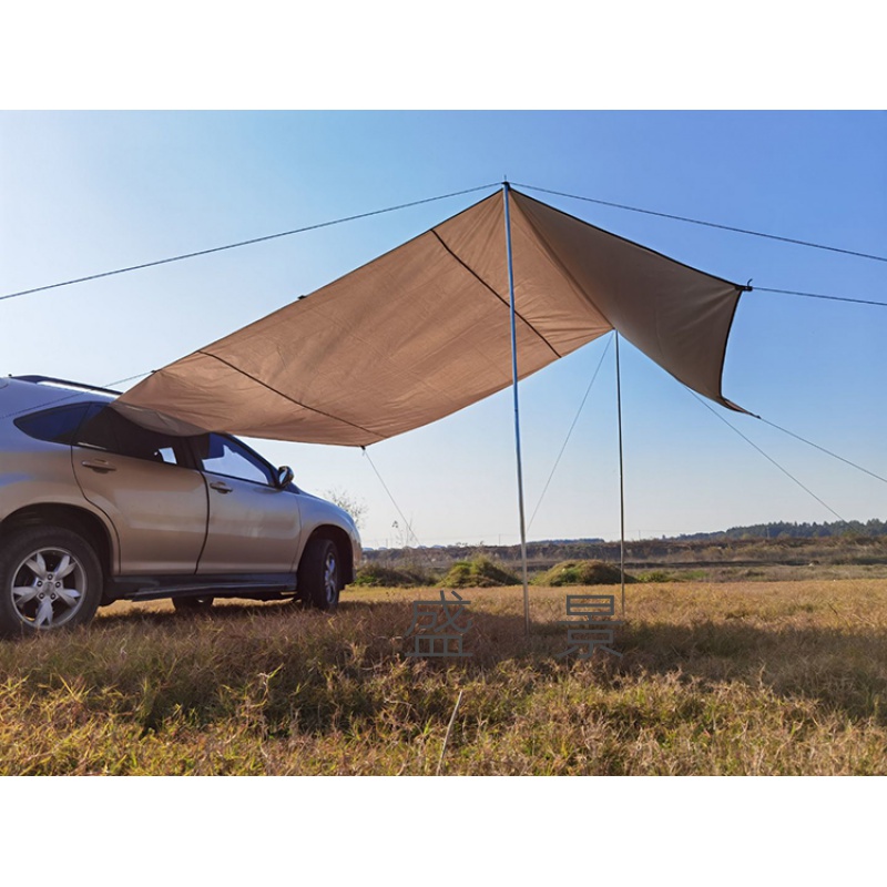 车边帐篷方便快拆车载遮阳棚侧边凉棚户外野营车尾帐suv车边帐篷侧帐