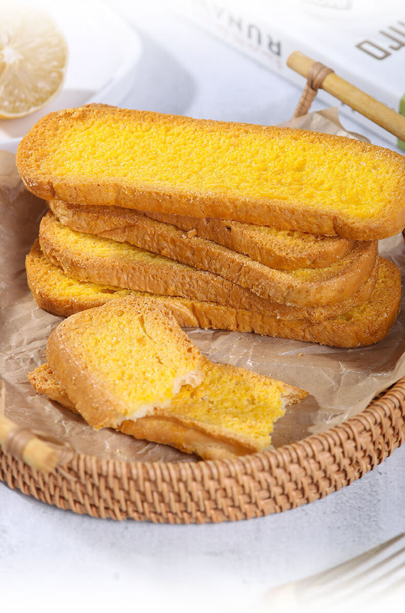 fghgf 乳香片吐司脆法式烤面包干麦香营养早餐酥脆办公零食面包片