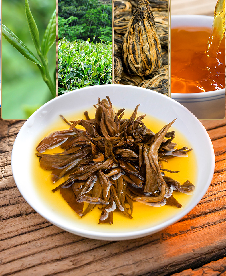 5折滇红宝塔正宗云南凤庆滇红特级古树红茶蜜香型茶叶500g罐装