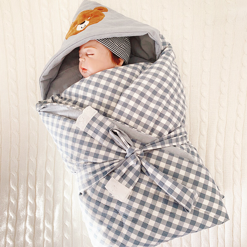 包被新生儿秋冬季婴儿手工纯棉花抱被襁褓宝宝外出裹被抱毯小被子