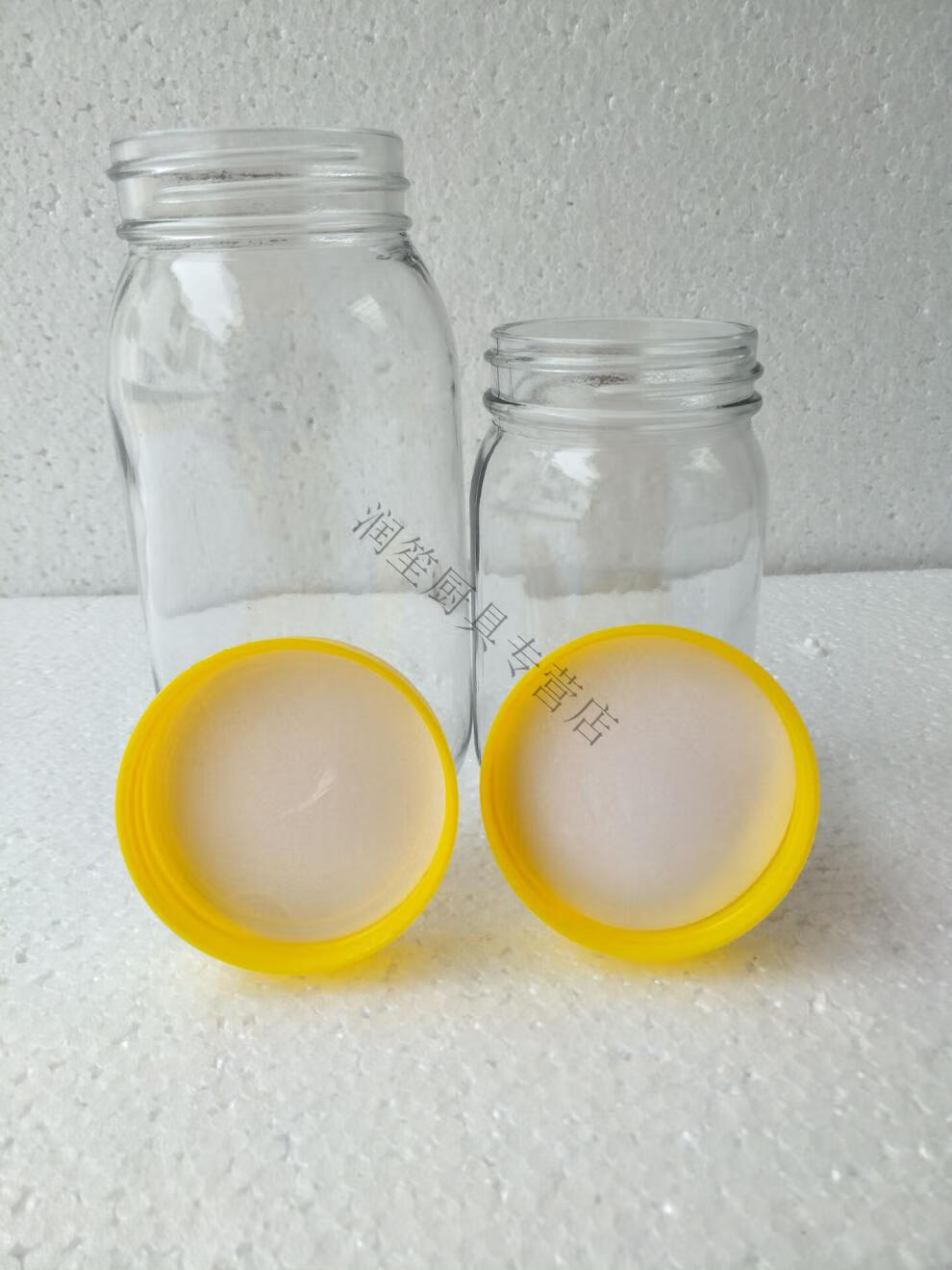 蜂蜜瓶蜂蜜玻璃瓶1斤2斤装玻璃瓶密封罐带盖子圆蜂蜜包装泡瓶酱菜瓶